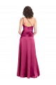 Long Fuchsia Sleeveless A-Line Open Back Formal Evening Gown / Prom Dress / Bridesmaid Dress Leeds
