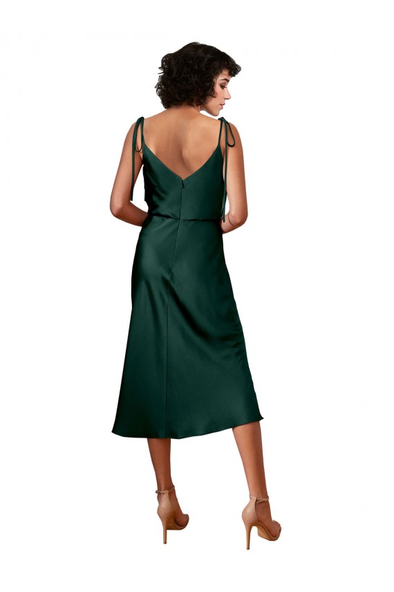 Midi Length Hunter Sleeveless Sheath Black Tie Evening Gown / Prom Dress / Bridesmaid Dress Leeds