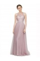 Long Light Lilac Sleeveless A-Line Bridesmaid Dress Leeds