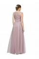 Long Light Lilac Sleeveless A-Line Bridesmaid Dress Leeds