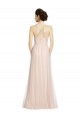 Long Pink Sleeveless A-Line Bridesmaid Dress Leeds