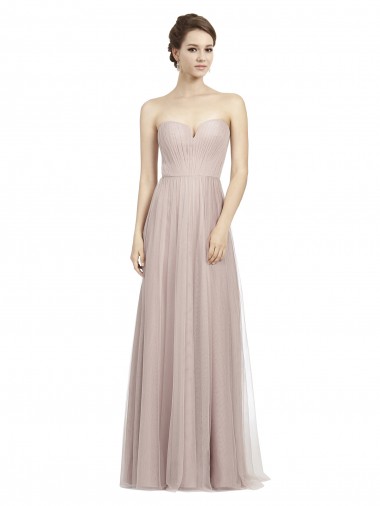 Long Vintage Rose Sleeveless A-Line Formal Dress / Bridesmaid Dress Leeds
