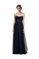 Long Black Sleeveless A-Line Bridesmaid Gown Leeds
