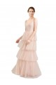Long Pink Sleeveless A-Line Semi Formal Evening Dress / Bridesmaid Dress Leeds