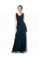 Long Blue Sleeveless A-Line Bridesmaid Dress Leeds