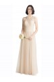 Long Ivory Sleeveless A-Line Bridesmaid Dress Leeds