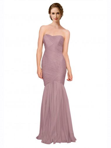 Long Sleeveless Mermaid Bridesmaid Dress Leeds