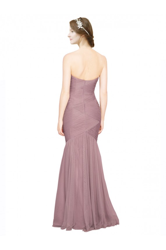 Long Sleeveless Mermaid Bridesmaid Dress Leeds