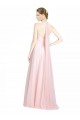 Long Mint Green Sleeveless A-Line Low Back Bridesmaid Dress Leeds