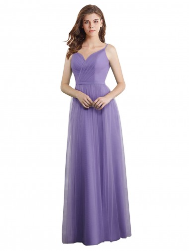 Long Sleeveless A-Line V-Back Formal Dress / Bridesmaid Dress Leeds
