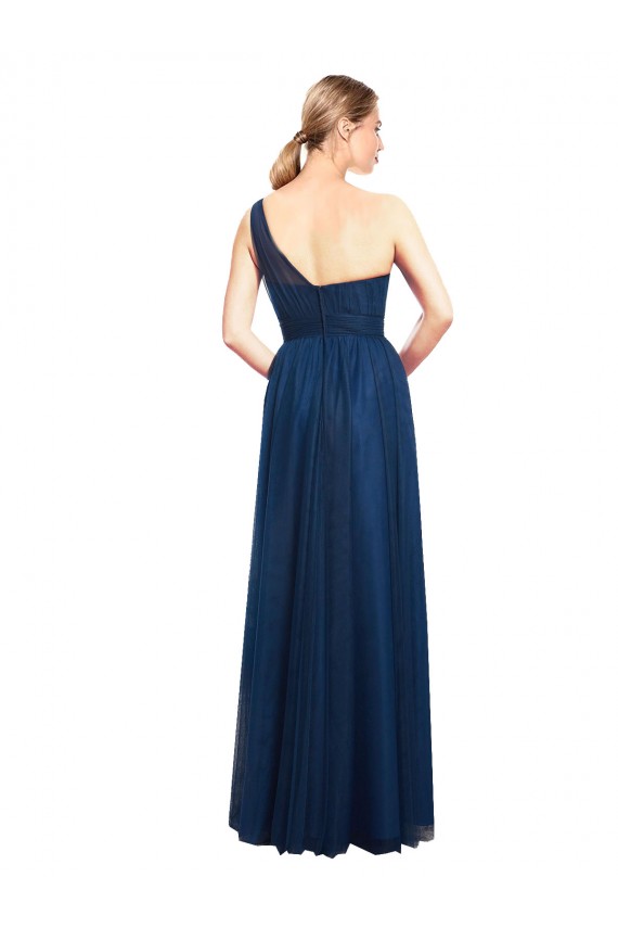 Long Black Sleeveless A-Line Tulle Bridesmaid Dress / Evening Dress Leeds