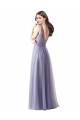 Long Sleeveless A-Line V-Back Tulle & Lace Formal Dress / Bridesmaid Dress Leeds