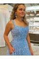Court Train Sleeveless A-Line Velvet Sequins Velvet Sequin Prom Dress / Evening Dress Leeds