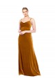 Long Gold Sleeveless A-Line Prom Dress / Bridesmaid Dress Leeds