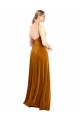 Long Gold Sleeveless A-Line Prom Dress / Bridesmaid Dress Leeds