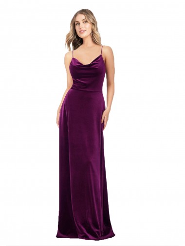 Long Grape Sleeveless A-Line Open Back Formal Evening Gown / Prom Dress / Bridesmaid Dress Leeds