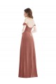 Long Cinnamon Rose Sleeveless A-Line Semi Formal Evening Dress / Prom Dress / Bridesmaid Dress Leeds
