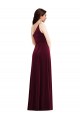 Long Burgundy Sleeveless Trumpet Black Tie Evening Gown / Prom Dress / Bridesmaid Dress Leeds